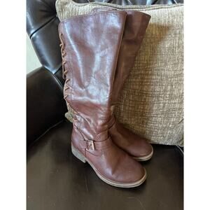 Eurosoft by Sofft Tall Brown Lace Up Boots Size 7M (Retail $245)